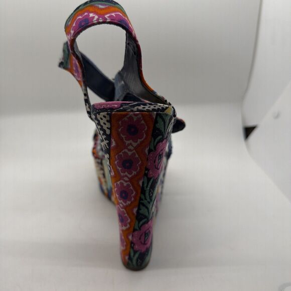 Steve Madden Winonna Wedges Multicolored Platform Sandals Size 8.5M - Picture 5 of 13